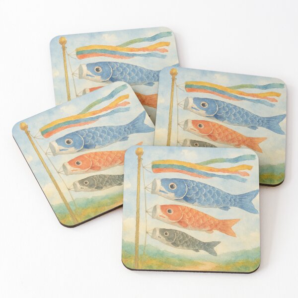 Item preview, Koinobori in Watercolor designed and sold by ワフパズル.
