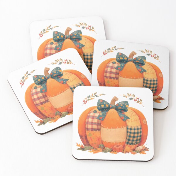 Item preview, Patchwork patterned pumpkin designed and sold by MendaciousMina.