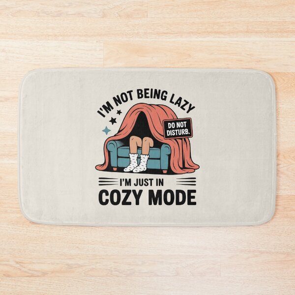 Item preview, I’m Not Lazy I’m Just in Cozy Mode – Funny Winter Quote designed and sold by Jollys-ArtShop.