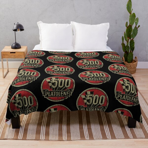 Item preview, Platolene 500 gasoline - vintage indy, race car, hot rod - shop worn, aged print designed and sold by retropetrol.