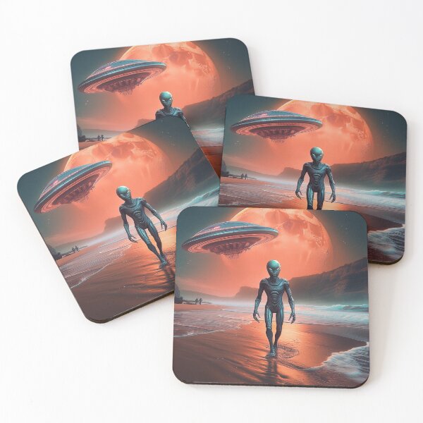 Item preview, Alien on beach designed and sold by Designs by Helen.