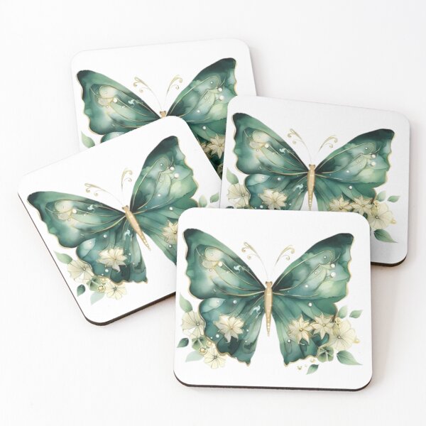 Item preview, Green butterfly designed and sold by Roova-art.