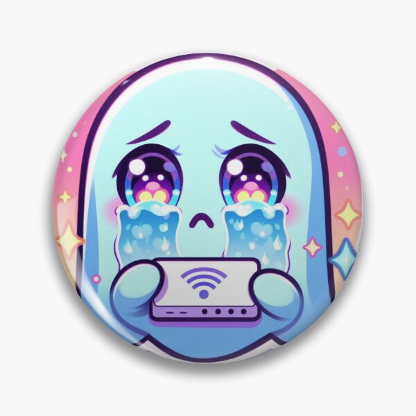 Item preview, Crying Anime Ghost with WiFi Router designed and sold by prabhuji.