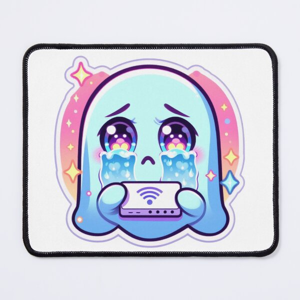Item preview, Crying Anime Ghost with WiFi Router designed and sold by prabhuji.