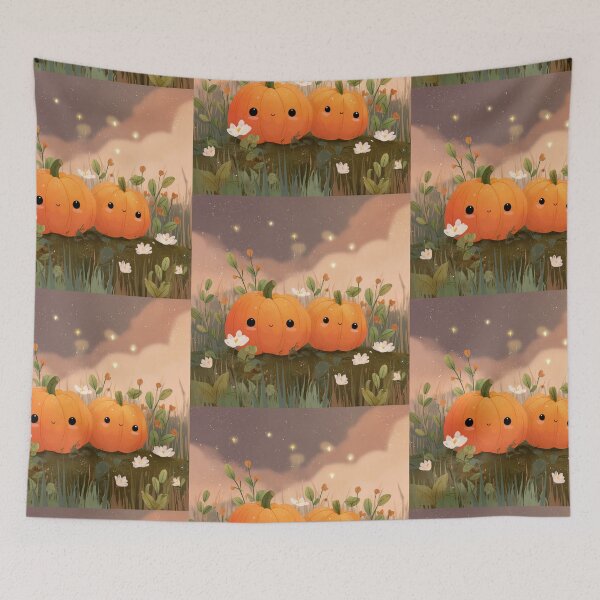 Item preview, A couple of pumpkins in a patch designed and sold by MendaciousMina.