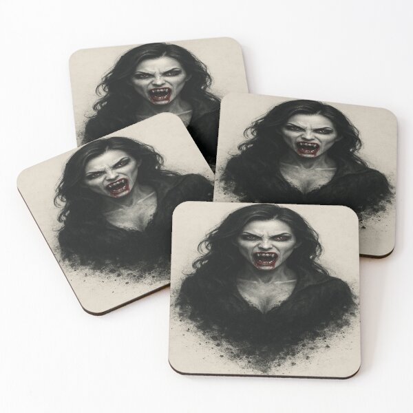 Item preview, Vampire Woman Turning to Ash Dark Gothic Art designed and sold by VelureArt.