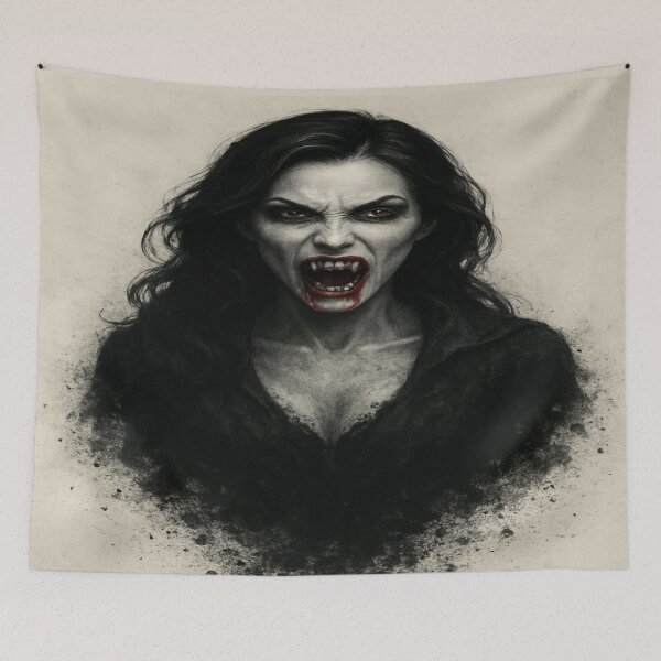 Item preview, Vampire Woman Turning to Ash Dark Gothic Art designed and sold by VelureArt.