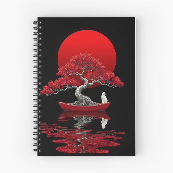 Item preview, Red Sun Bonsai Cat designed and sold by RkskArt.