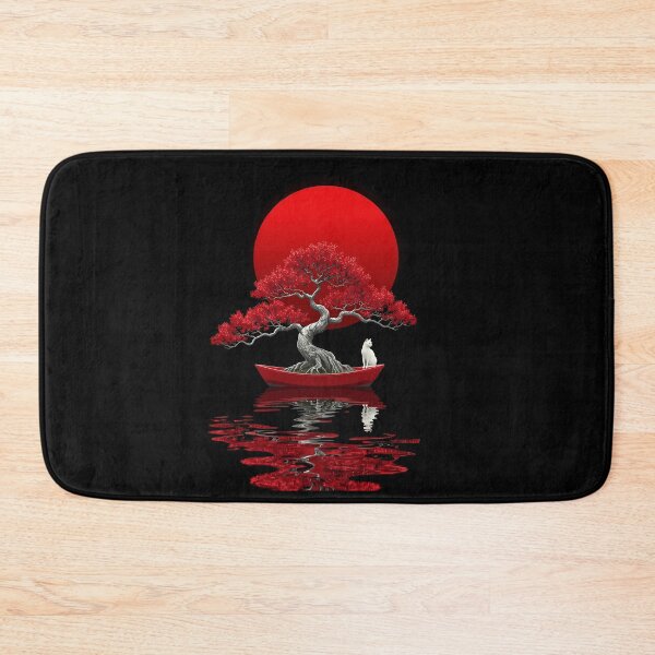 Item preview, Red Sun Bonsai Cat designed and sold by RkskArt.