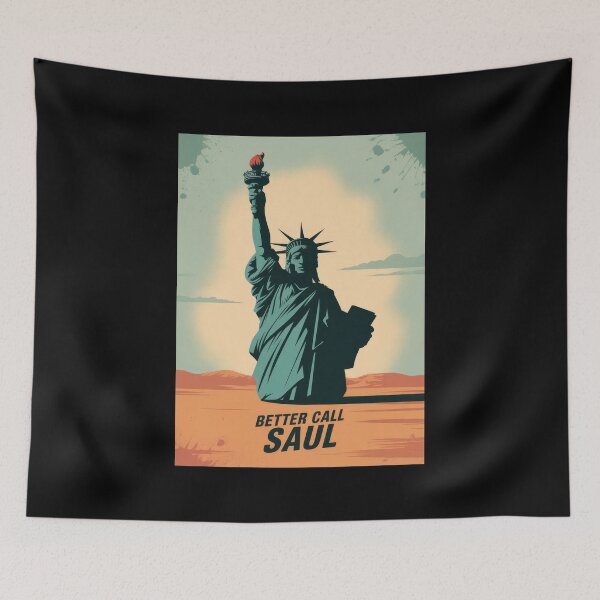 Item preview, The Inflatable Statue of Liberty Better Call Saul Minimalist Poster designed and sold by Enea Kelo.