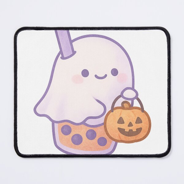 Item preview, Cute Kawaii Ghost Bubble Tea Halloween Illustration designed and sold by ThaiArtShop.