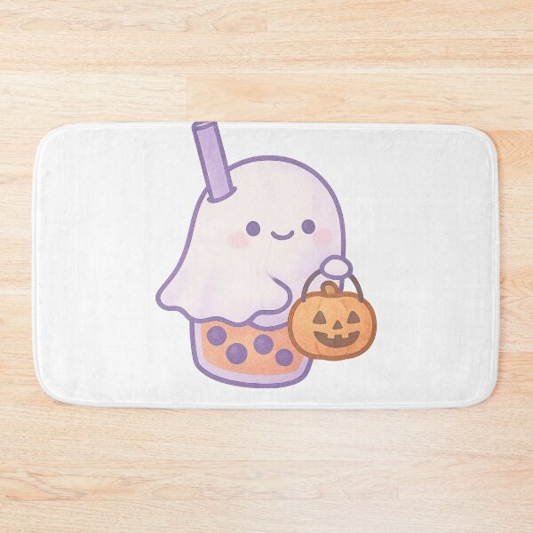 Item preview, Cute Kawaii Ghost Bubble Tea Halloween Illustration designed and sold by ThaiArtShop.