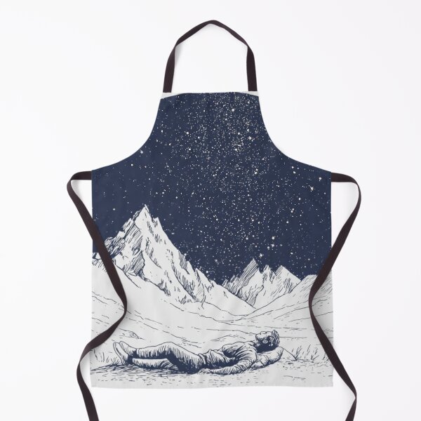 Artikelvorschau, Sternenhimmel über Bergen – Retro Naturmotiv mit Silhouette für Outdoor- und Abenteuerfans entworfen und verkauft von Meiersbeste.