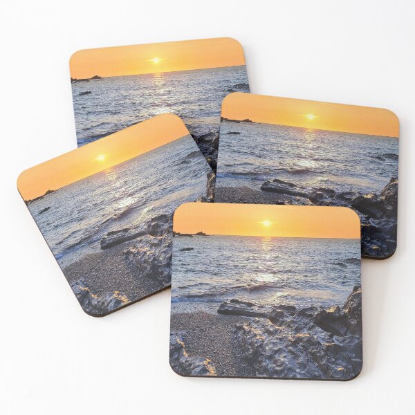 Item preview, Sunset at Wildersmouth beach - Ilfracombe, North Devon. designed and sold by Love where you live.