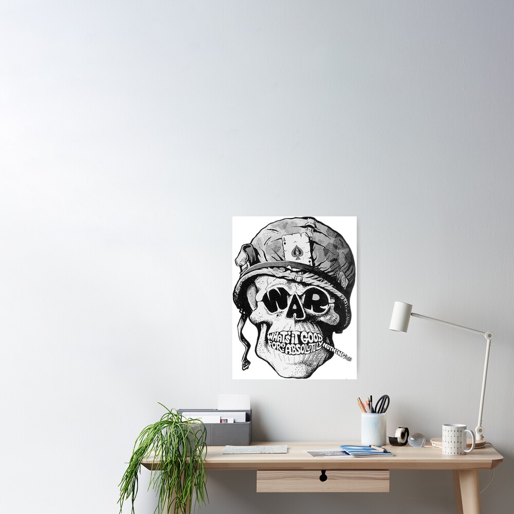 Vietnam War Skull Sticker for Sale by ClothingSimple