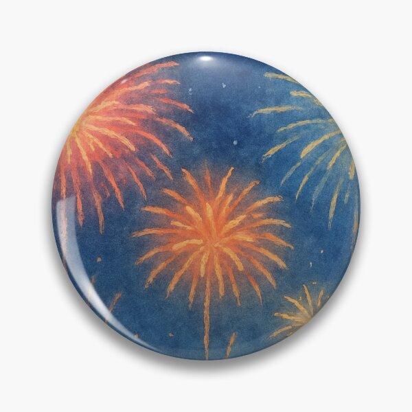 Item preview, Midnight Hanabi – Watercolor Fireworks designed and sold by ワフパズル.
