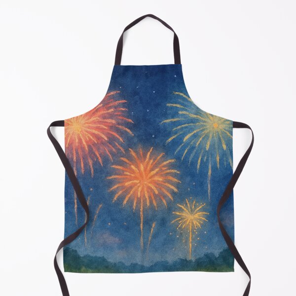Item preview, Midnight Hanabi – Watercolor Fireworks designed and sold by ワフパズル.