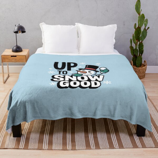 Item preview, Up to Snow Good – Funny Winter Snowman Quote designed and sold by Jollys-ArtShop.