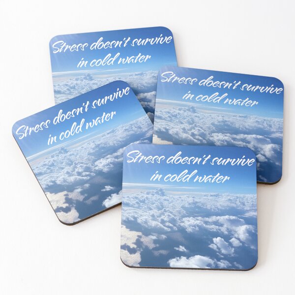 Item preview, Stress doesn't survive in cold water designed and sold by Kate Anderson Art.