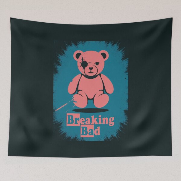 Item preview, The Pink Teddy Bear, Breaking Bad Minimalist Poster designed and sold by Enea Kelo.
