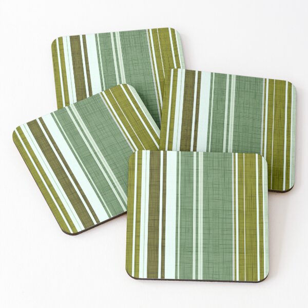 Item preview, Green Leaves Tropical Breeze Stripe designed and sold by Sharon Schwalbe.