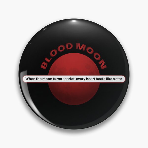 Item preview, Blood Moon Eclipse 2025 Quote – Heart Beats Like a Star Red Moon Design designed and sold by MONTRIS.