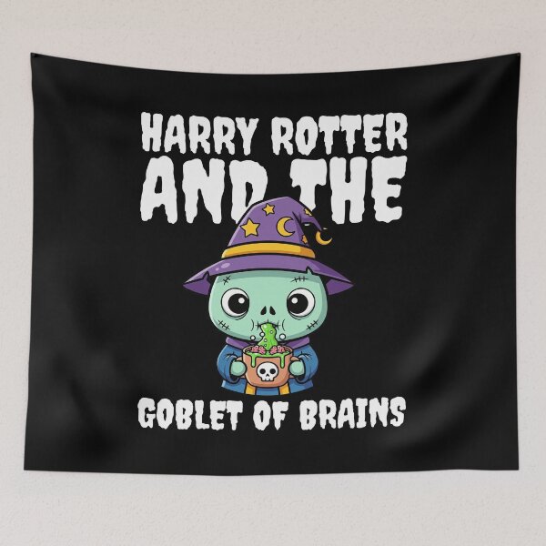 Item preview, HARRY ROTTER AND THE GOBLET OF BRAINS - ZOMBIE HALLOWEEN designed and sold by KEF Custom.