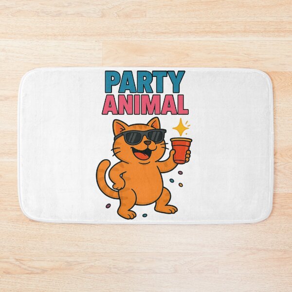 Item preview, Party Animal Cat designed and sold by No Quarter Collective.