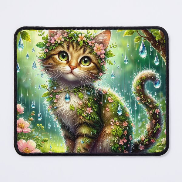 Item preview, April Rain Cat – Enchanted Spring designed and sold by AmetistLight.
