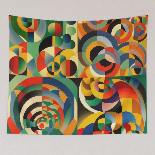 Item preview, Sonia Delaunay designed and sold by KaijuNoKaiju.