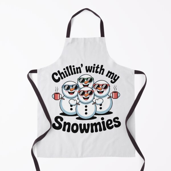 Item preview, Chillin’ with My Snowmies – Funny Winter Snowman Design designed and sold by Jollys-ArtShop.