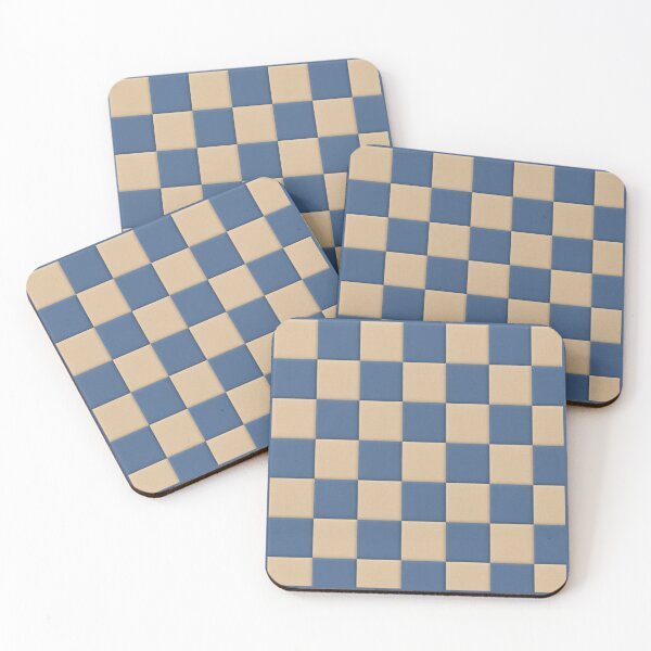 Item preview, Blue and Aquamarine Checkerboard – Balance of Mind and Temperament designed and sold by Studio Yvonne .