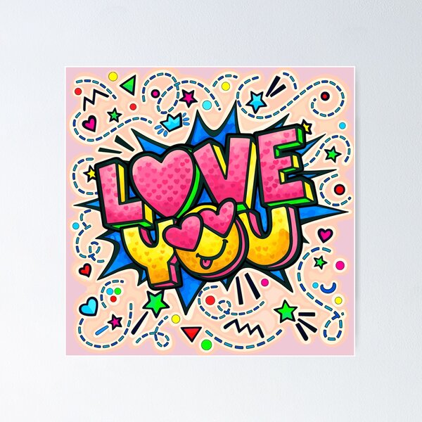 Item preview, Pop Art Love Explosion designed and sold by HSE1.