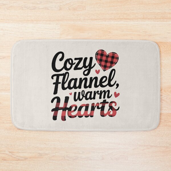 Item preview, Cozy Flannel, Warm Hearts - Rustic Fall Plaid Design designed and sold by Jollys-ArtShop.