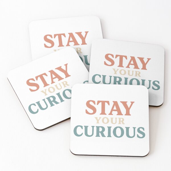 Item preview, Stay Curious – Retro Inspirational Typography Quote designed and sold by Divakar Fashion.