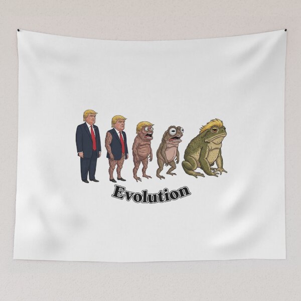 Item preview, I believe in Evolution, Donald Trump, funnyfits70, Humor, Funny, retro, vintages, funny quotes, animal humor, designed and sold by FunnyFits70.