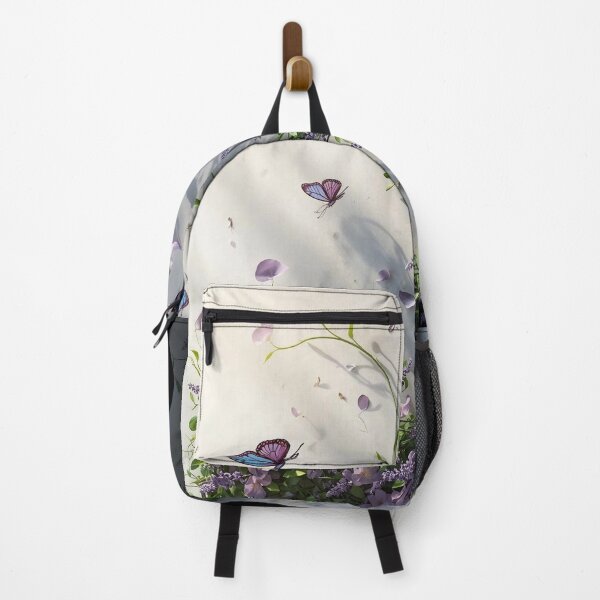 Item preview, Nature Alphabet Letter L – Lavender Flowers & Butterflies Design designed and sold by HT-Creative.