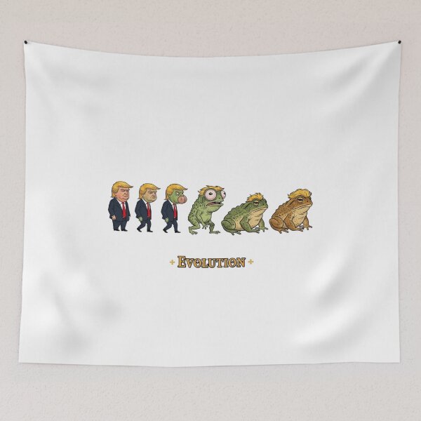 Item preview, I believe in Evolution, Donald Trump, funnyfits70, Humor, Funny, retro, vintages, funny quotes, animal humor, designed and sold by FunnyFits70.