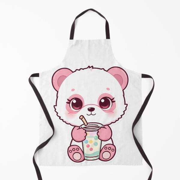 Item preview, Kawaii Baby Panda with Bubble Tea | Cute Pastel Chibi Animal Art designed and sold by PawxelArt.