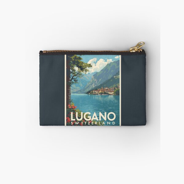 Item preview, A Vintage Illustration of Lugano - Switzerland  designed and sold by GoodOldVintage.