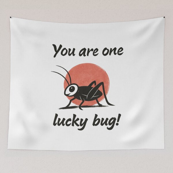Item preview, You Are One Lucky Bug | Mulan-Inspired Lucky Cricket Design designed and sold by Zippitydodads.