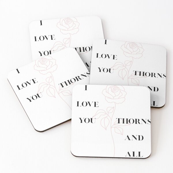 Item preview, I Love You, Thorns And All ACOTAR quote designed and sold by ObviAshley.