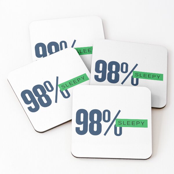 Item preview, 98% Sleepy – Funny Relatable Quote designed and sold by MangaVerse888.