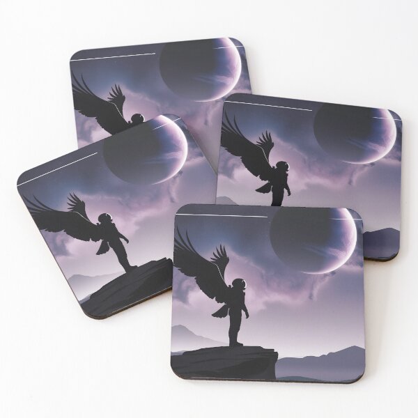 Item preview, Cosmic Explorer Eagle Silhouette Space Art designed and sold by CJShopZone.