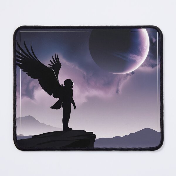 Item preview, Cosmic Explorer Eagle Silhouette Space Art designed and sold by CJShopZone.