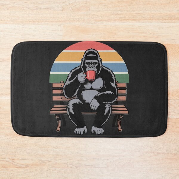 Item preview, Gorilla drinking morning coffee designed and sold by Ketique.