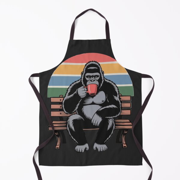 Item preview, Gorilla drinking morning coffee designed and sold by Ketique.