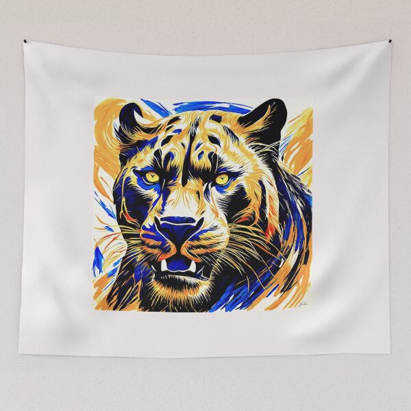 Item preview, Colorful Fierce Beauty Black Panther Onça Preta#1 designed and sold by Helios Be. Lavsh.