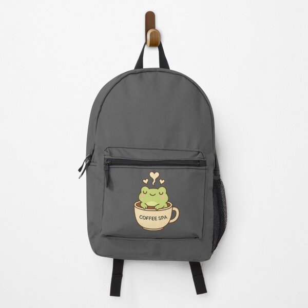 Item preview, Cute Cozy Frog In Coffee Spa designed and sold by FunMerchOutlet.