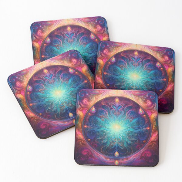 Item preview, Vitality - Colourful repeating square pattern 1 designed and sold by Kate Anderson Art.